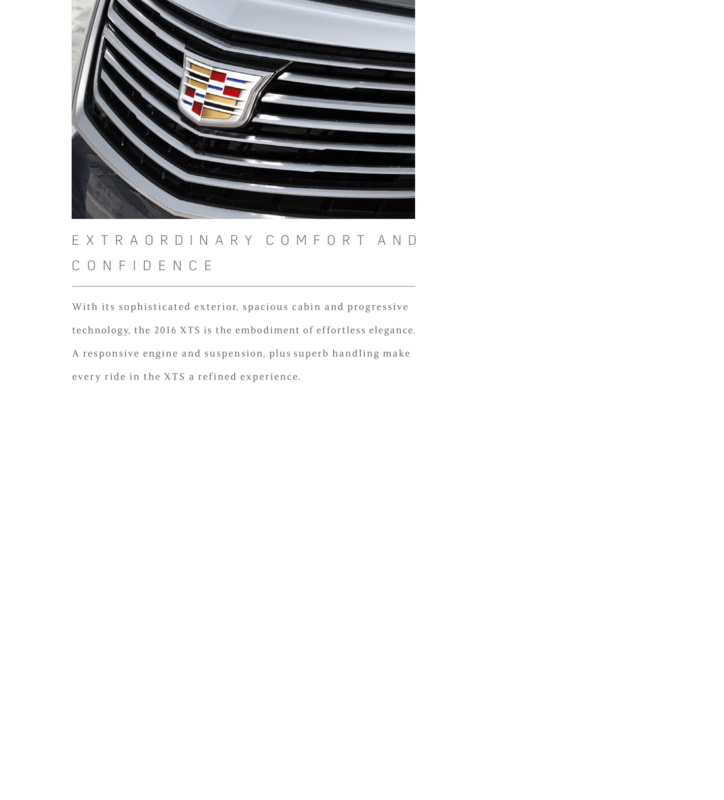 2016 Cadillac XTS Brochure Page 49